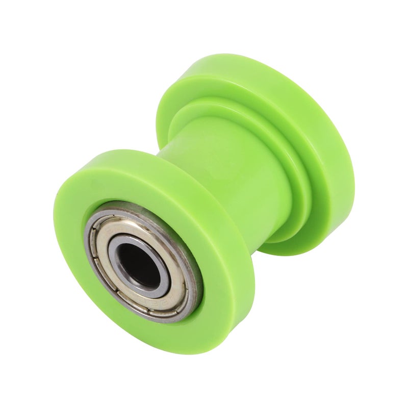 WOOSTAR 8mm Motorcycle Chain Roller Slider Tensioner Wheel Guide Replacement for Chinese ATV 4 Wheeler Quad Baja Doodlebug Dirt Pit Bike Green - Image 1